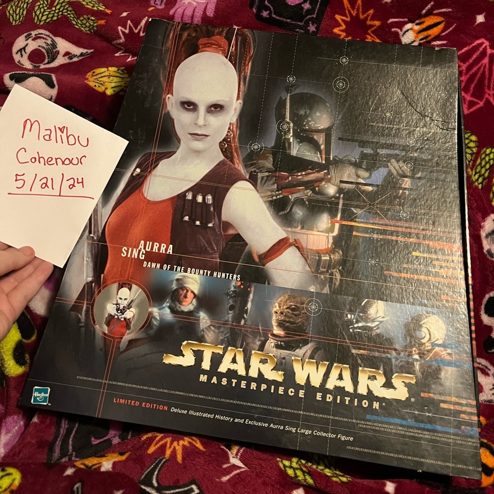 Star Wars Aurra Sing Masterpiece Collection doll with book NIB